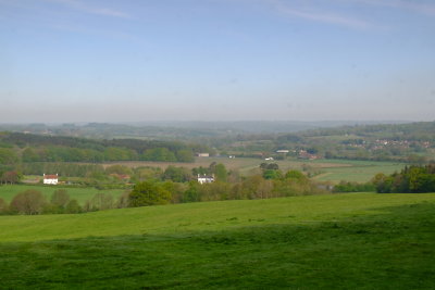 The  woodland  turns  north  to  reveal  the  upper  reaches  of  the  Rother  Valley.