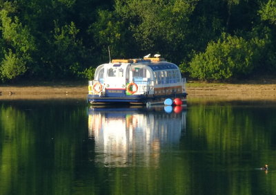 The  Bewl  Belle  parked for the night.