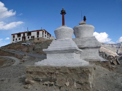 Our first stupas and monastery (Rangdum)