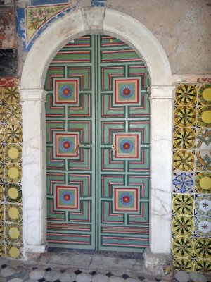 Look at this doorway in a former palace.