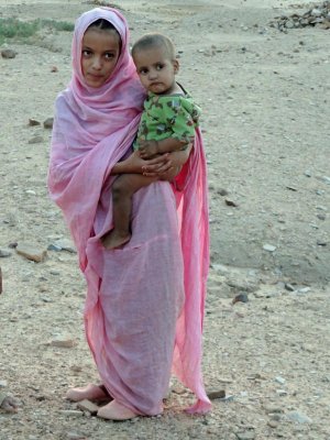 A young girl curious about us