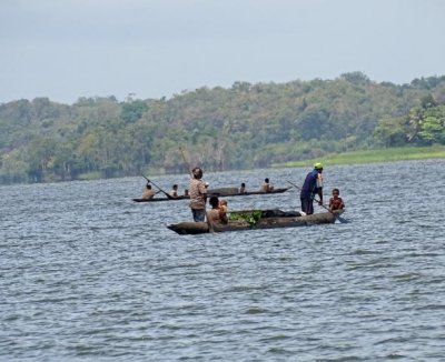 Locals on their boats