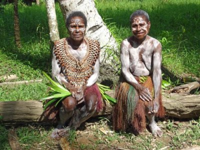 Two women also ready for cameras