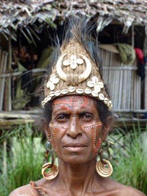 I think her face painting, jewelry and hat are terrific.