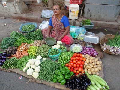 Produce available for sale on streets...everywhere