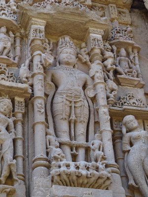 Beautiful carvings on the temple