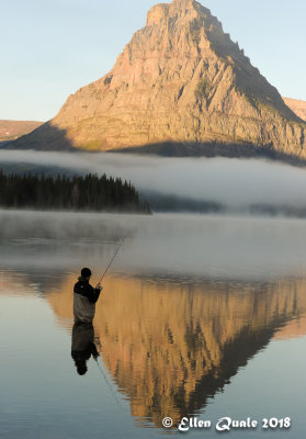 Fishing at Two Medicine Lake