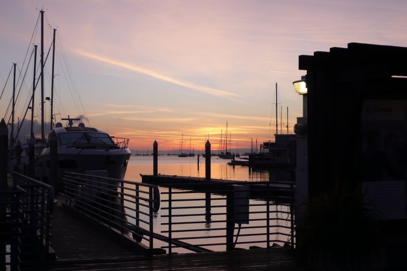 Amanecer en Sausalito Harbor