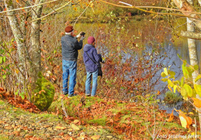 Snapping a shot at Delta Ponds