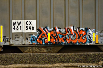 Few railway cars can be found that  have no grafitti