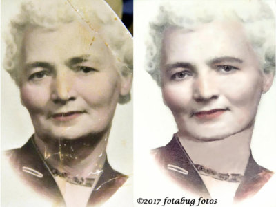 My Dear Mother, before and after!