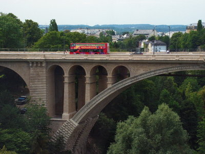 The freshly renovated Adophe bridge