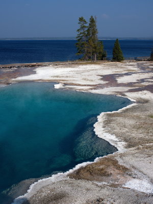 Black Pool at the edge of Yellowstone lake