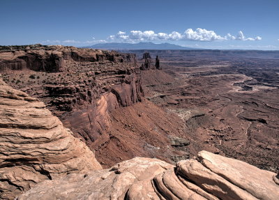 View into Buck Canyon from Mesa Arch