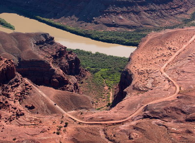 A car on the Shafer Trail