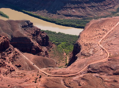 A car on the Shafer Trail