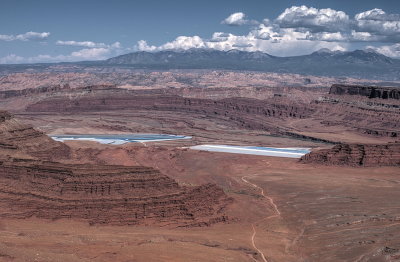 Potash evaporation ponds