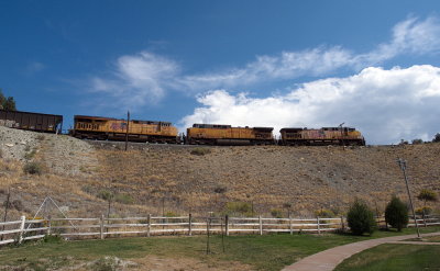 UP coal train above the Tie Fork rest area