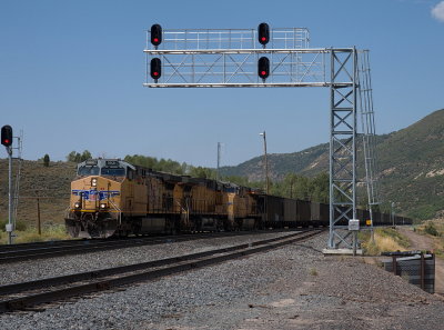 UP coal train on Soldier Summit