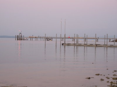 afternoon haze on the lake