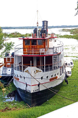 RIVER BOAT FROM THE RUBBER BOOM ERA