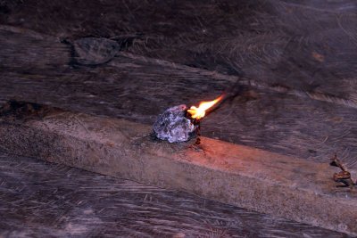 TREE SAP BURNED TO REPEL MOSQUITOES