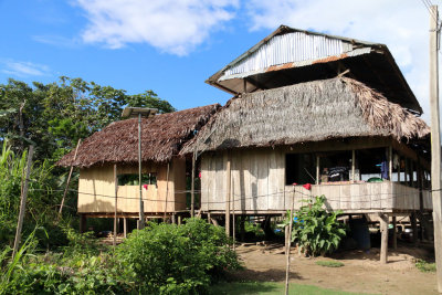 THATCH HUTS WITH SOLAR PANELS