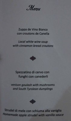 DINNER AT A WEINSTUBE - BOLZANO