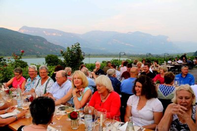 DINNER WITH A VIEW OF CALDARO LAKE