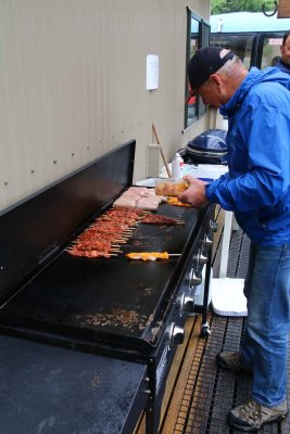OUR GUIDE HASTILY PUTS TOGETHER A PRETTY GOOD FEAST