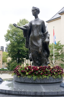 Luxembourg - Monument of Grand-Duchess Charlotte
