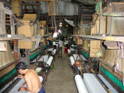 Silk weaving factory