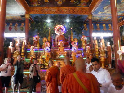 Buddhist Monastery - inside the dinning hall