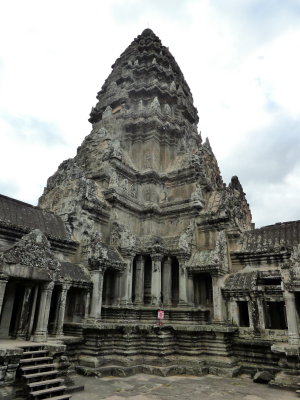 Angkor Wat Temple - The middle tower of Angkor Wat symbolizes the sacred mountain, mount Meru.