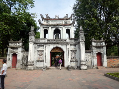 Hanoi - Temple of Literature - First university of Vietnam and built in 1070