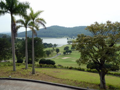 Having lunch at Chi Linh Golf Course on our way back to Hanoi