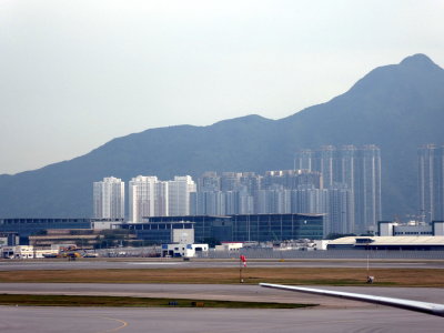 View of Hong Kong from the airport