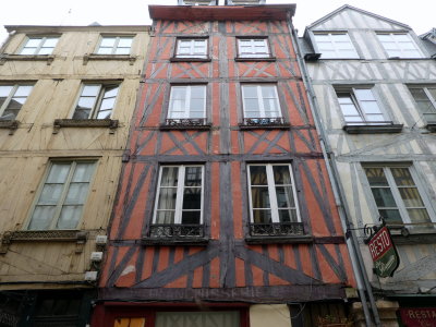 Rouen, France: Half-Timbered Homes