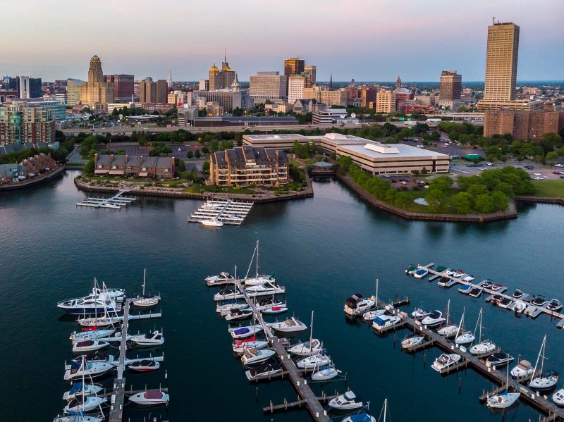 Buffalo from the Erie Basin Marina