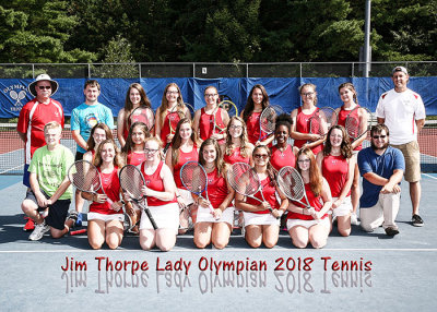 Girls tennis Posed 2018