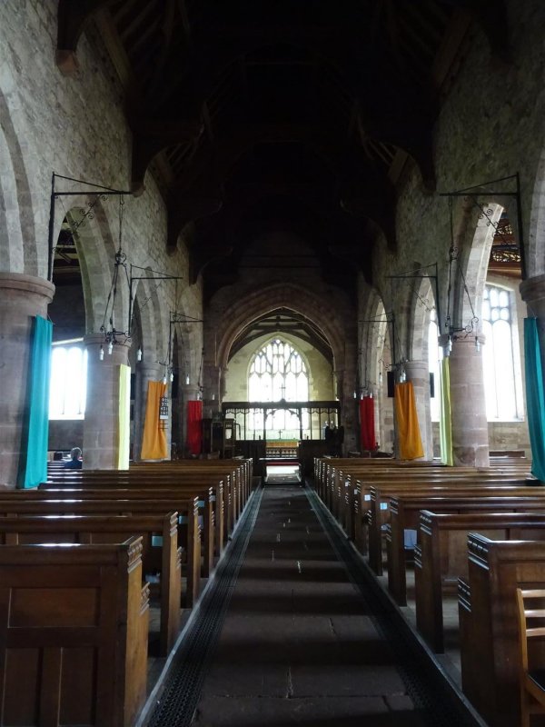 Inside St Andrews church, Greystoke