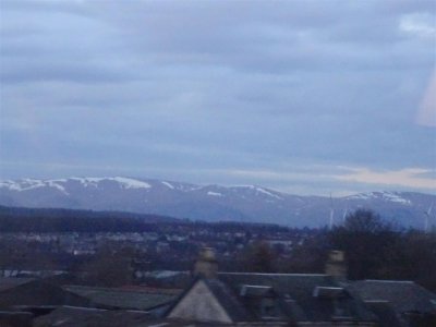 View from the train back to Edinburgh