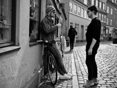 Street conversation