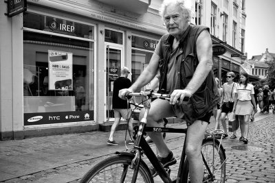 Grandfather on bike