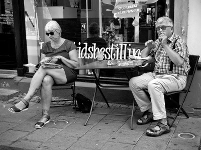 Waiting for a haircut