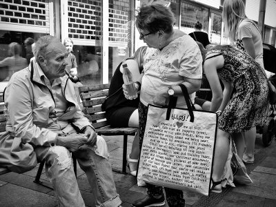 Message from a shopping bag