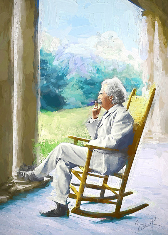 Mark Twain With Cigar