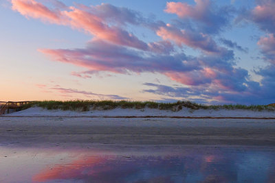 Beach Dune At Sunset