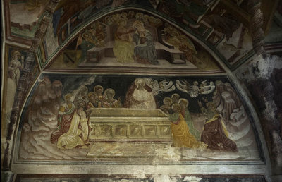 Rear wall fresco - Sant'Antonio Abate Chapel, Santa Maria della Valle Parish