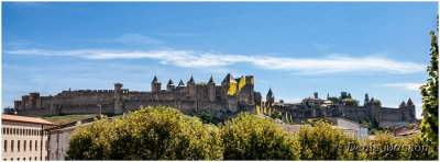 Carcassonne, la Cit vue du Pont Vieux.